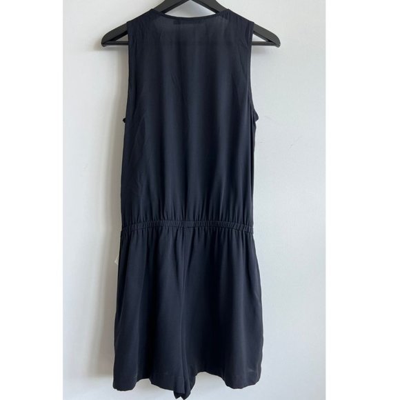 Bailey 44 silk sleeveless woven surplice romper - Picture 2 of 3